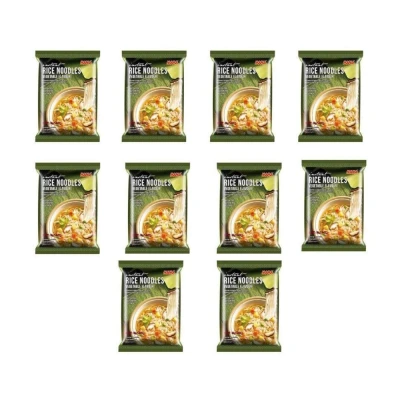 Gluten Free Vegetables Rice Noodles 55g (Pack Of 10)